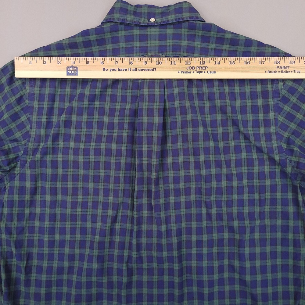 Ralph Lauren Shirt Mens Large Blackwatch Plaid‎ Button Down Long Sleeve Pocket - Picture 10 of 13